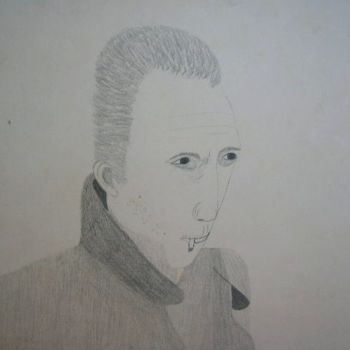 Disegno intitolato "Camus" da Gilvillelas, Opera d'arte originale