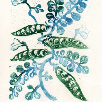 Printmaking titled "peas.jpeg" by Valentina Arepyeva, Original Artwork