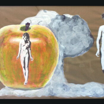 Malarstwo zatytułowany „Adam et Eve” autorstwa Valentin Charbonnier, Oryginalna praca