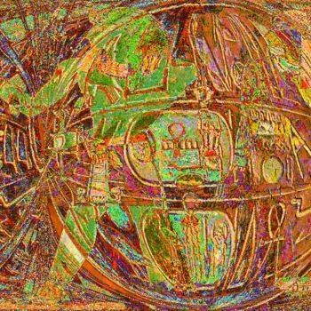 Digitale Kunst mit dem Titel "Egyptian scarab" von Valentin P. Elly, Original-Kunstwerk