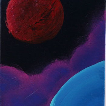 Pittura intitolato "Космос" da Valentin Ivanov, Opera d'arte originale, Acrilico