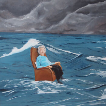 Pittura intitolato "Jour de pluie" da Valentin Sannier, Opera d'arte originale, Acrilico