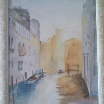 Pintura intitulada "Venise" por Valentin Tant, Obras de arte originais, Aquarela