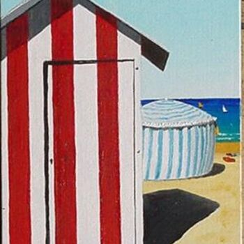 Pintura titulada "La cabine de Chloé" por Bernard Valentin, Obra de arte original