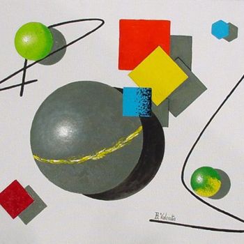 Malerei mit dem Titel "Anthracite" von Bernard Valentin, Original-Kunstwerk