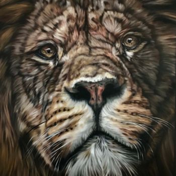 Painting titled "Dignified" by Valentina Andrees, Original Artwork, Oil