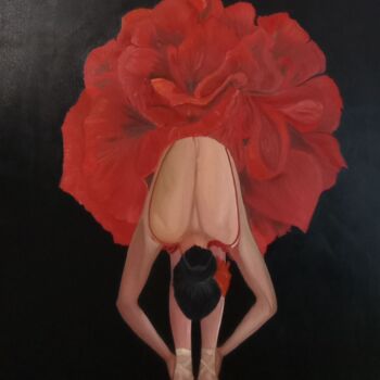 Peinture intitulée "Ballerina" par Valentina Baicuianu, Œuvre d'art originale, Huile