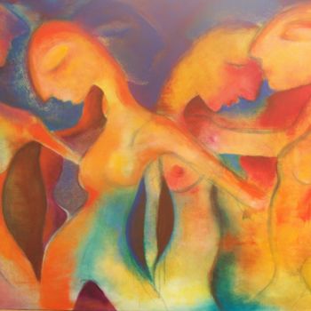 Painting titled "Balletto-60x80" by Valentina Boi, Original Artwork, Oil