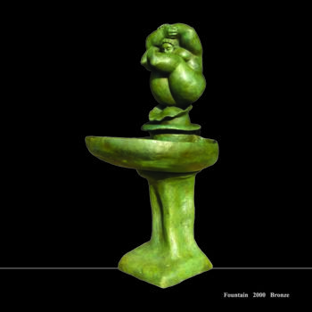 Skulptur mit dem Titel "Fountain" von Valentina Brusilovskaya, Original-Kunstwerk, Metalle