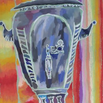 Peinture intitulée "Samovar" par Valentina Budarina, Œuvre d'art originale, Pastel