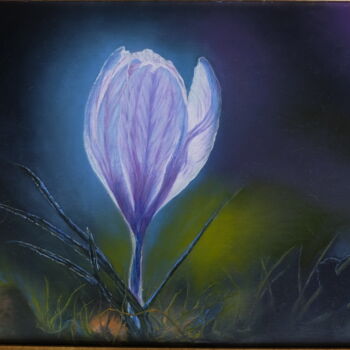 "Flower in the light" başlıklı Tablo Valentina Lazdina tarafından, Orijinal sanat, Petrol