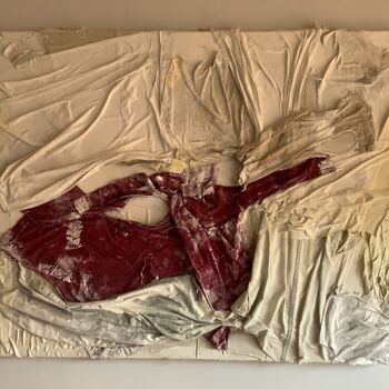 Pintura intitulada "Red Impression" por Valentina Majer, Obras de arte originais, Acrílico