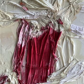 Pittura intitolato "Red Impact" da Valentina Majer, Opera d'arte originale, Acrilico