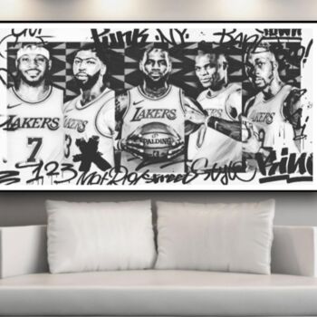 Цифровое искусство под названием "Lakers" - Valentina May, Подлинное произведение искусства, Цифровая живопись