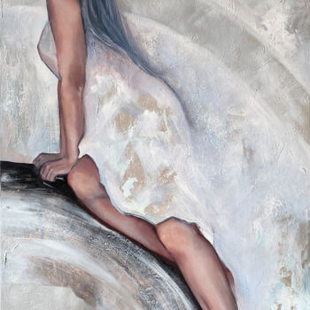 Pittura intitolato "Air" da Valentina Shatokhina, Opera d'arte originale, Olio Montato su Telaio per barella in legno
