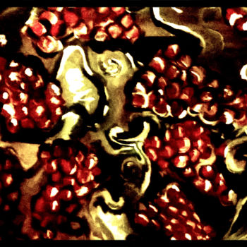 Pittura intitolato "Grapes i my style." da Cruelvalentine, Opera d'arte originale, Acrilico