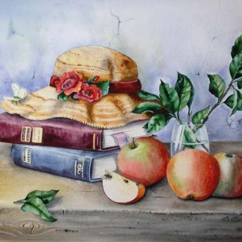 Painting titled "Cottage hat" by Valentina Valevskaya, Original Artwork, Oil