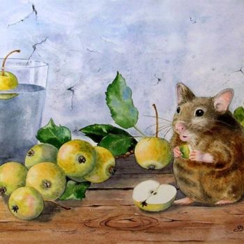 绘画 标题为“Paradise apples and…” 由Valentina Valevskaya, 原创艺术品, 油