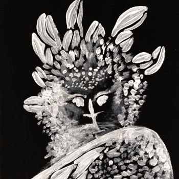 Peinture intitulée "Harpy Eagle" par Valentina Ginevra Ceraso, Œuvre d'art originale, Acrylique