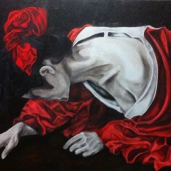 Painting titled "Manàko - La caduta" by Valentina Margio, Original Artwork, Other