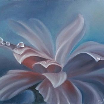 Pittura intitolato "Morning flower" da Valentinka Nsr, Opera d'arte originale, Olio