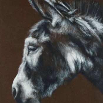 Painting titled "DONKEY 1" by Valentin Kanellopoulos, Original Artwork, Acrylic