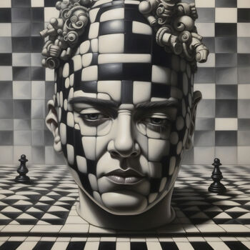 Digital Arts titled "Chessmind" by Valentino Sani, Original Artwork, AI generated image