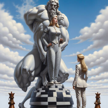 Arte digitale intitolato "Queen's move" da Valentino Sani, Opera d'arte originale, Immagine generata dall'IA