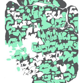 Peinture intitulée "Klint au numérique" par Klint, Œuvre d'art originale, Autre