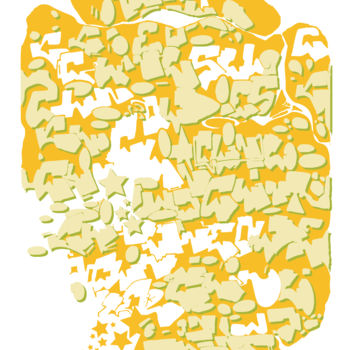 "Or et cuivre" başlıklı Tablo Klint tarafından, Orijinal sanat, Akrilik