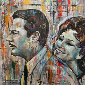Painting titled "Matrimonio all'ital…" by Valeria Di Blasio, Original Artwork, Acrylic