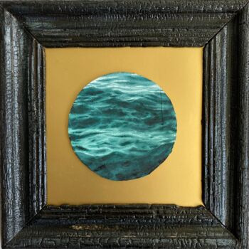 Peinture intitulée "Planet Sea" par Valeria Golovenkina, Œuvre d'art originale, Aquarelle Monté sur Carton