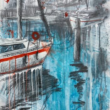 Peinture intitulée "Fresh Wind Port" par Valeria Golovenkina, Œuvre d'art originale, Acrylique