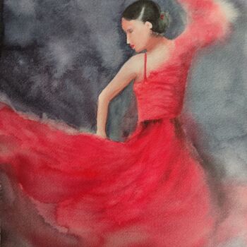 "Consuelo, ballerina…" başlıklı Tablo Valeria Menichini tarafından, Orijinal sanat, Suluboya