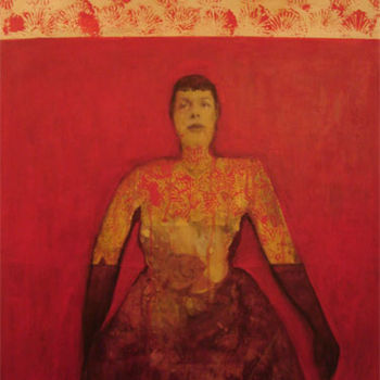 Pintura intitulada "Condesa de las Flor…" por Valeria Cárdenas, Obras de arte originais