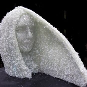 Sculpture titled "Neve" by Valeria Ferrero, Original Artwork, Mixed Media