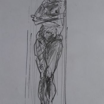 Drawing titled ""Corpus: attimo"" by Valeria Luccioni, Original Artwork, Pencil