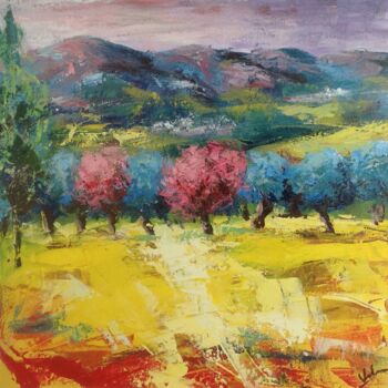 Painting titled "primavera" by Valeriano Lessio, Original Artwork