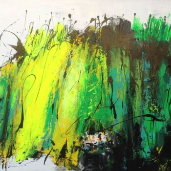 Pittura intitolato "verde-2.jpg" da Valeriano Lessio, Opera d'arte originale