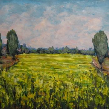 Painting titled "Rapsfeld" by Valeri Lanski-Waldt, Original Artwork