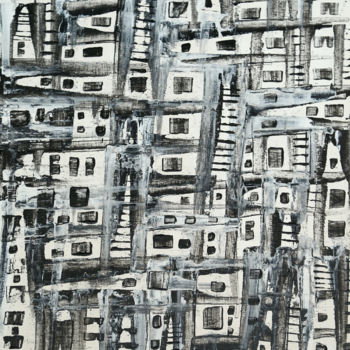 "Abstrait 85" başlıklı Tablo Valerie Castets tarafından, Orijinal sanat, Akrilik