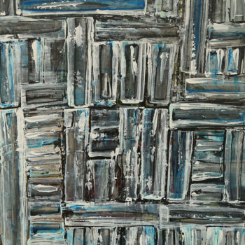「Abstrait 98」というタイトルの絵画 Valerie Castetsによって, オリジナルのアートワーク, アクリル