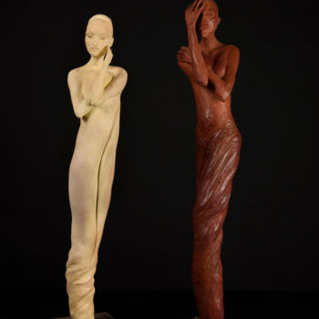 Sculpture titled "lesdeux.jpg" by Valerie Barrault, Original Artwork