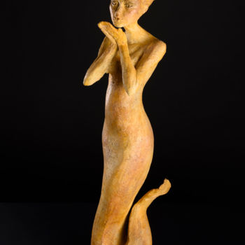 Sculpture titled "Sirène du Siam... .." by Valerie Barrault, Original Artwork, Ceramics