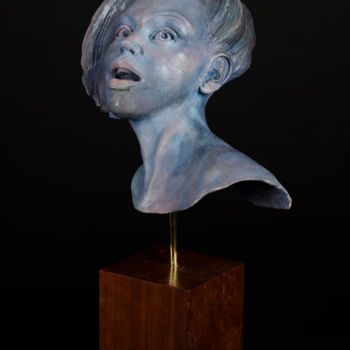 Sculpture titled "Instant d'Elle 1" by Valerie Barrault, Original Artwork, Ceramics