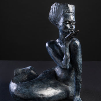 Sculpture intitulée "Sirène de Loire en…" par Valerie Barrault, Œuvre d'art originale, Bronze