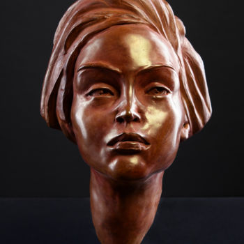 Sculpture titled "Bronze Intempor'elle" by Valerie Barrault, Original Artwork, Bronze