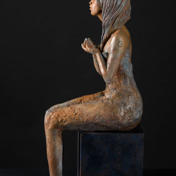 Escultura intitulada "Trésor intérieur, p…" por Valerie Barrault, Obras de arte originais, Terracota