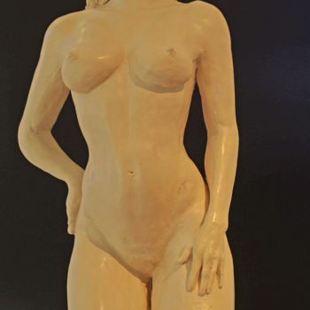 「Bella, Cheveux au v…」というタイトルの彫刻 Valerie Barraultによって, オリジナルのアートワーク, テラコッタ
