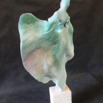 Sculpture titled "voile d'un jour" by Valerie Barrault, Original Artwork